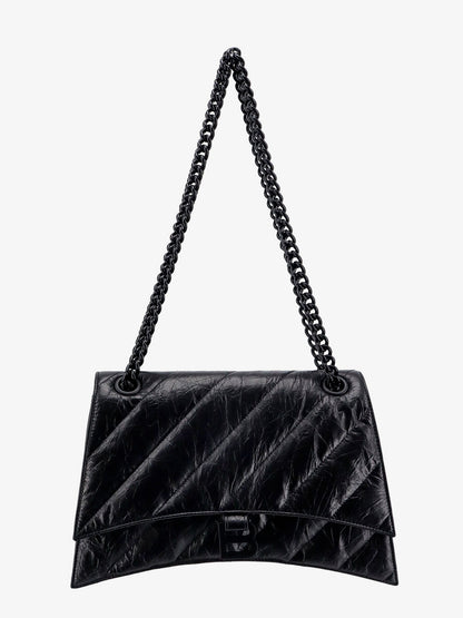 Borsa a spalla in pelle matelassé con mongoramma frontale thumbnail