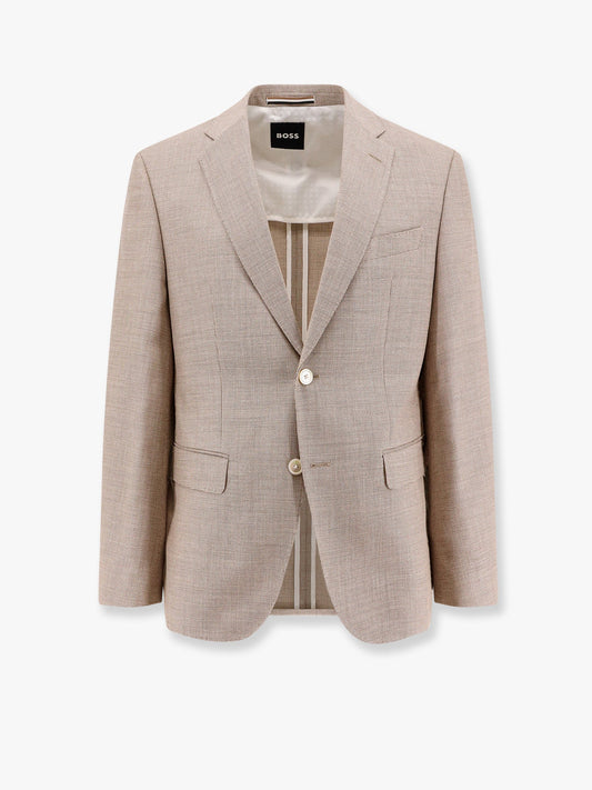 Lined wool blend blazer
