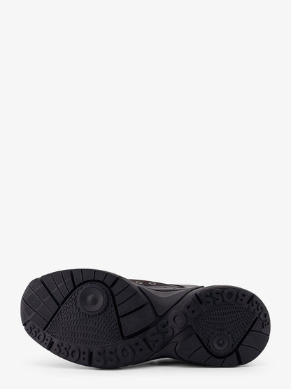 Low-top leaher sneakers with mesh inserts thumbnail