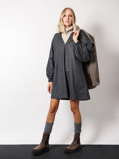 Virgin wool and cashmere mini dress thumbnail