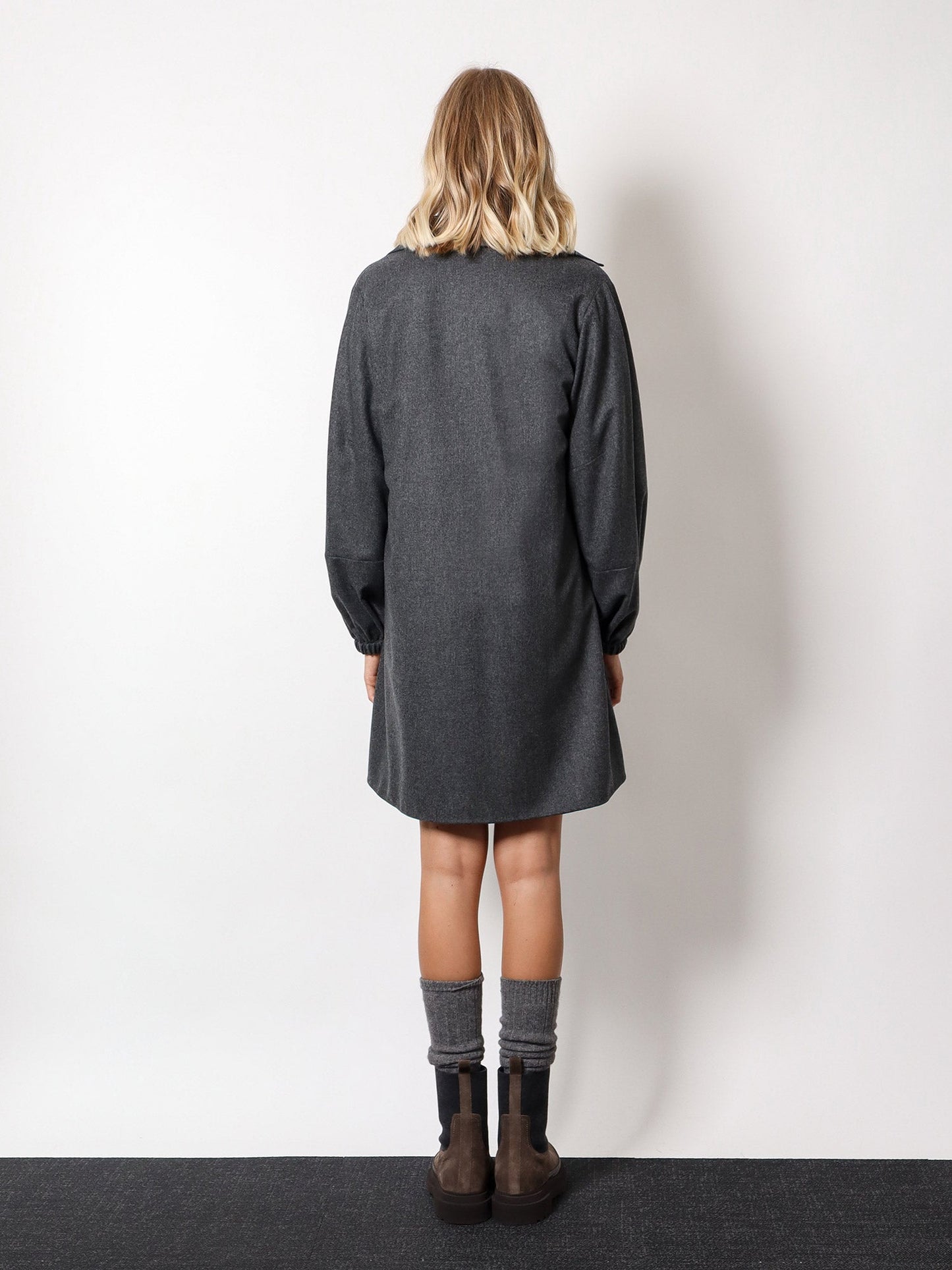 Virgin wool and cashmere mini dress