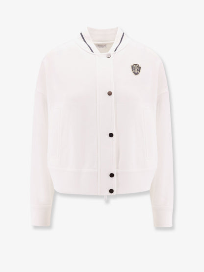 Sweatshirt with zip, double slider and external snap buttons thumbnail