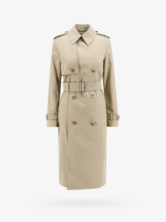 Cotton blend trench