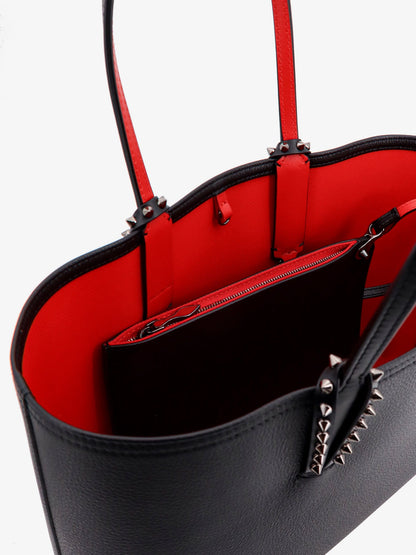 Tote leather bag with removable internal pouch thumbnail