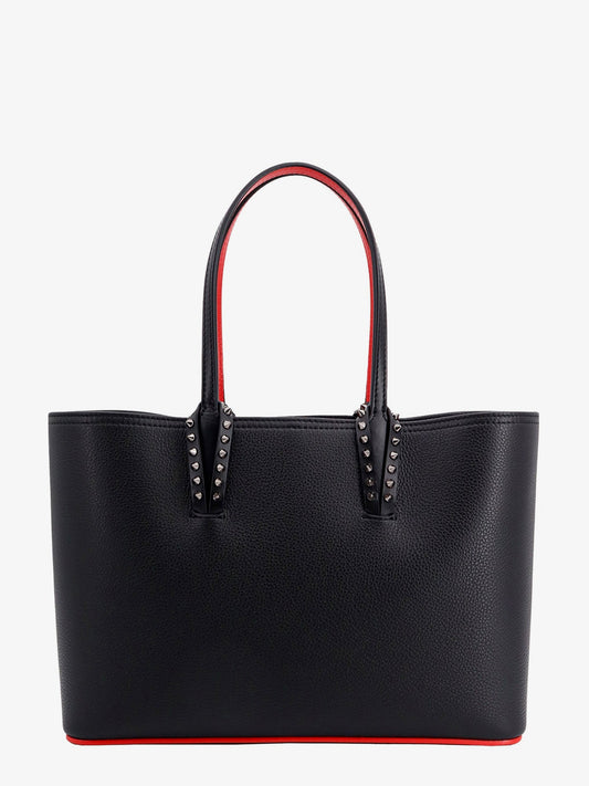 Tote leather bag with removable internal pouch