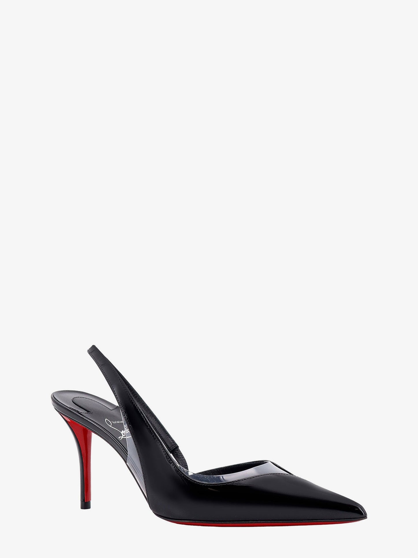 Patent leather slingback