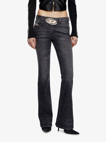 Cotton jeans with metal oval-d logo thumbnail