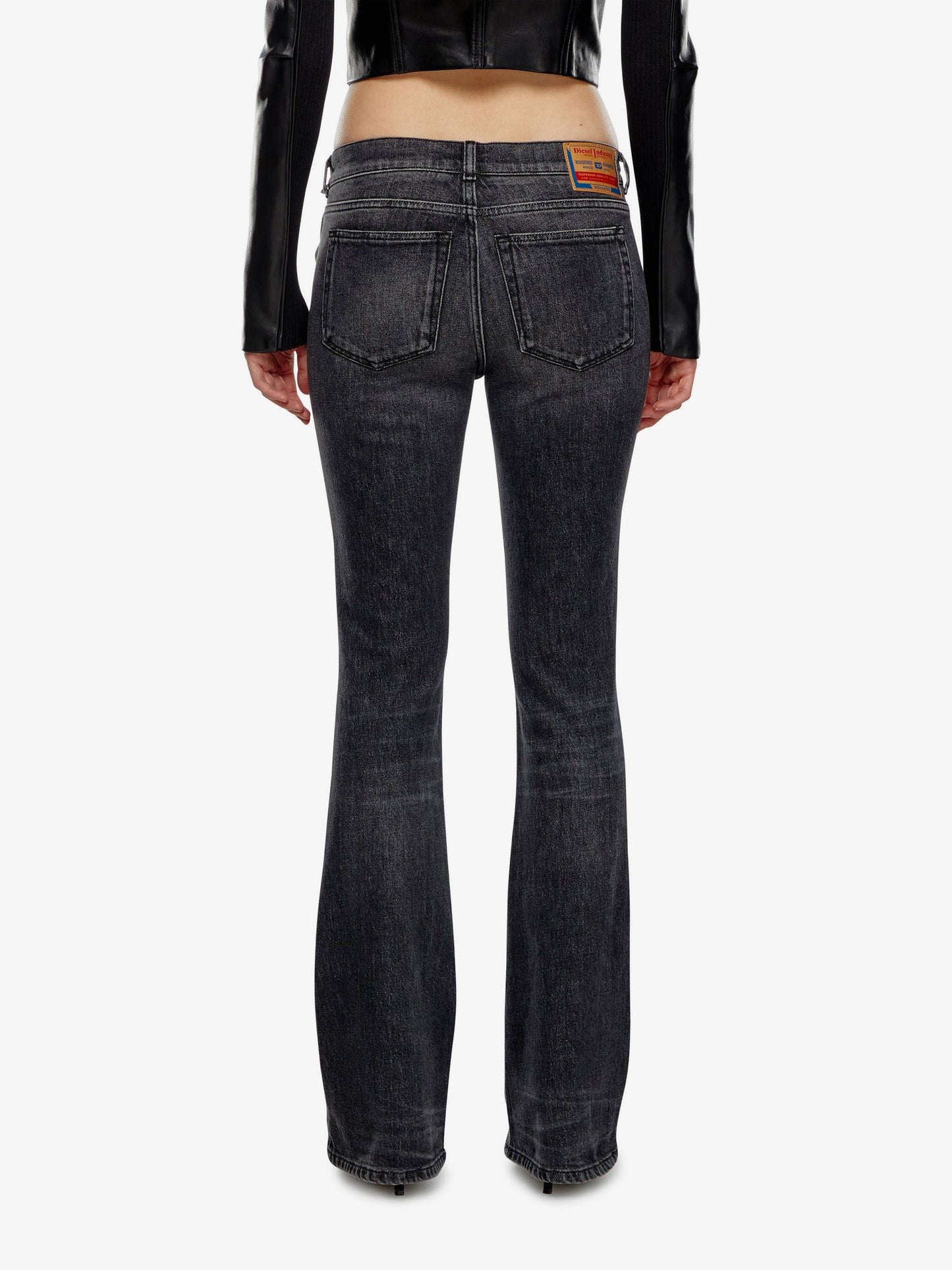Cotton jeans with metal oval-d logo
