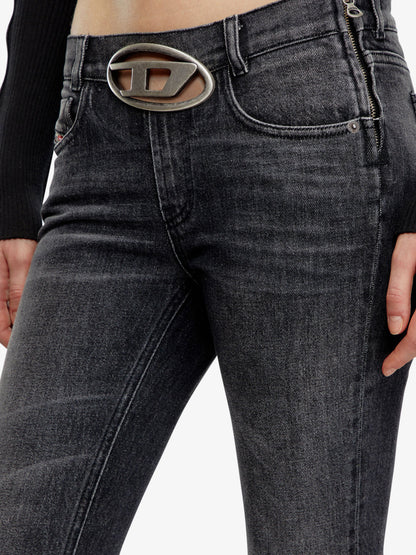 Cotton jeans with metal oval-d logo thumbnail