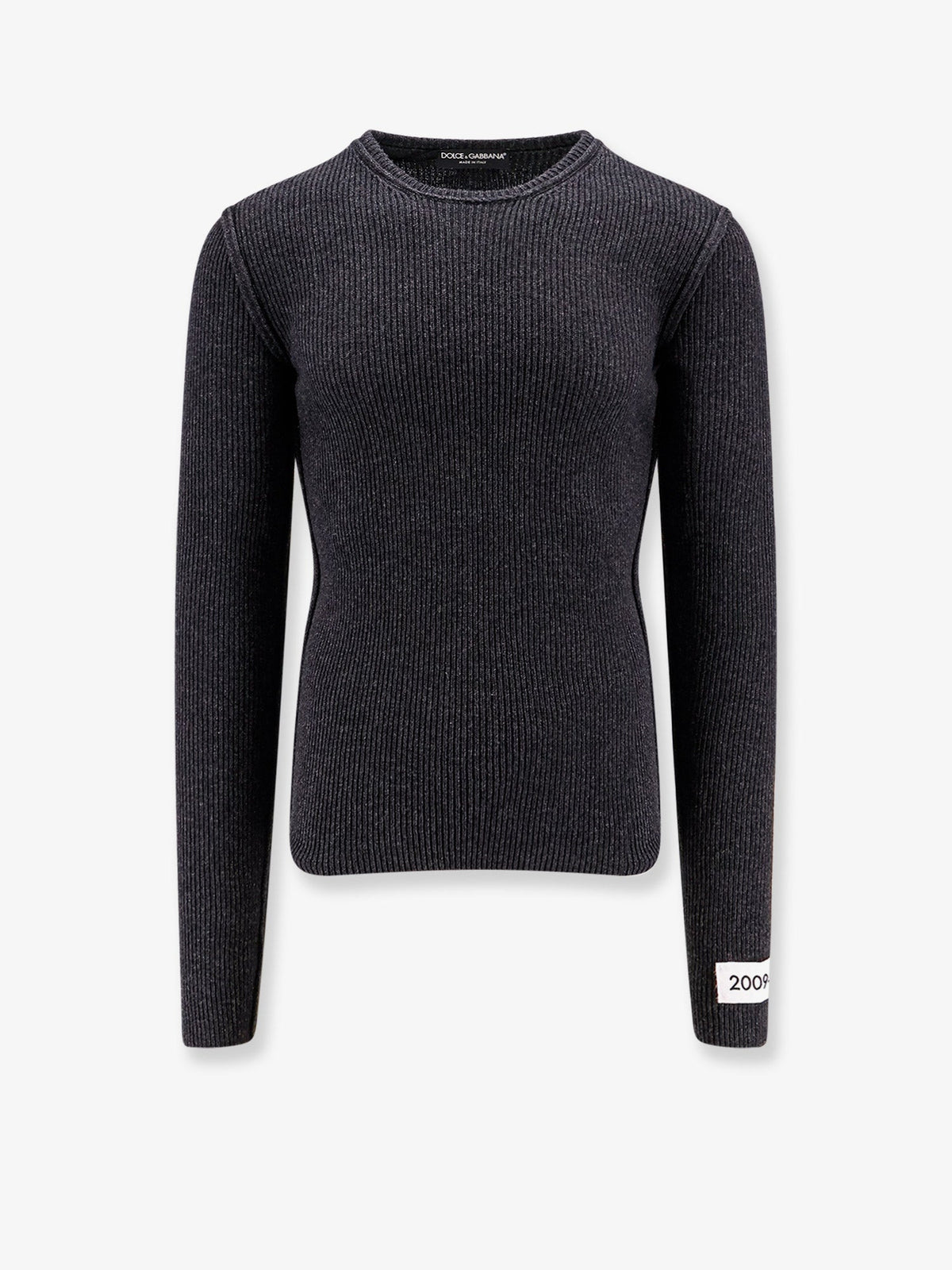 Ribbed sweater with 2009-10 label