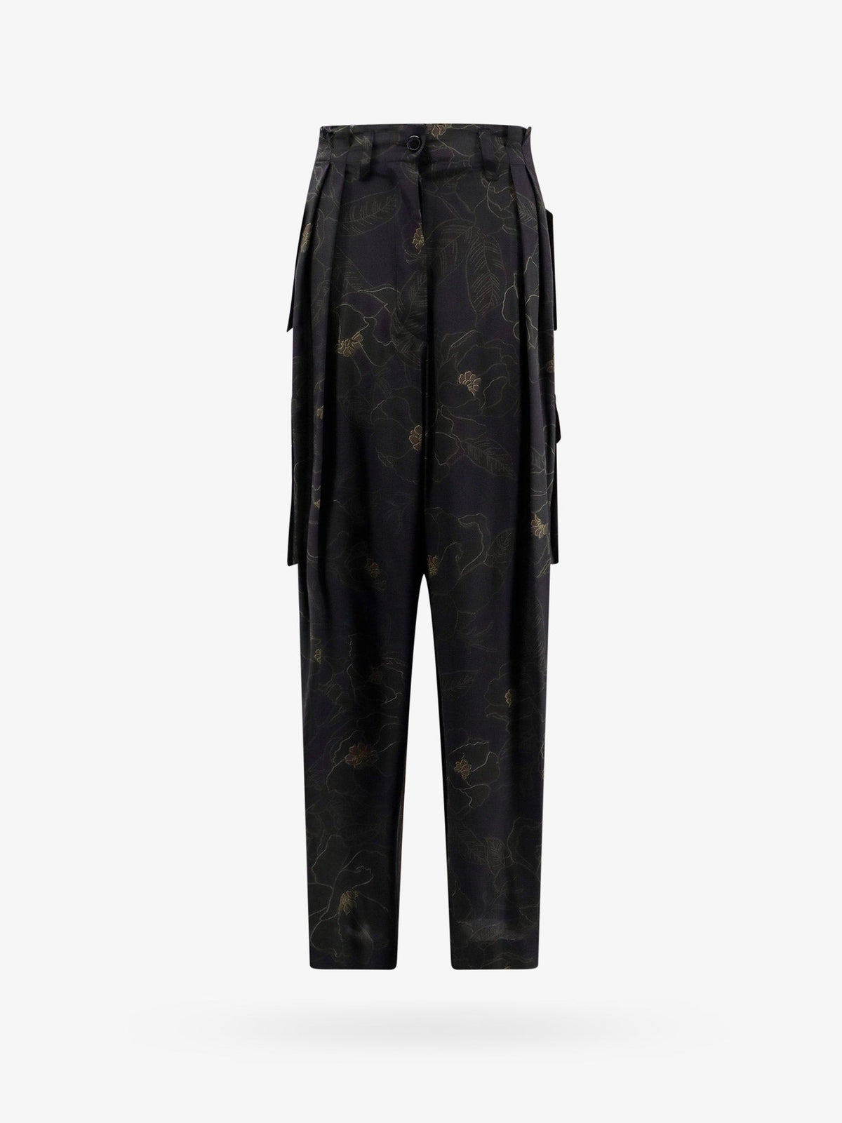 DRIES VAN NOTEN Silk Cargo Trousers