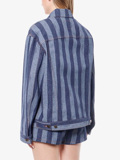 Denim jacket with pequin stripes thumbnail