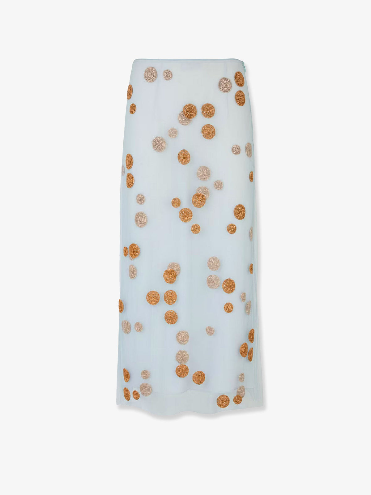 Tulle skirt all over macro polka dot motif