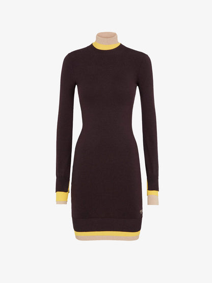 Mini wool dress with contrasting details thumbnail