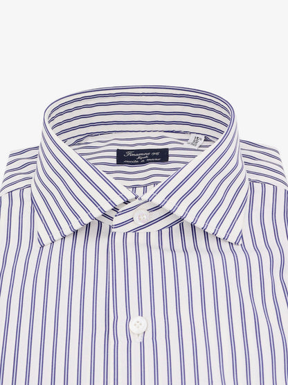 Cotton shirt with striped motif thumbnail