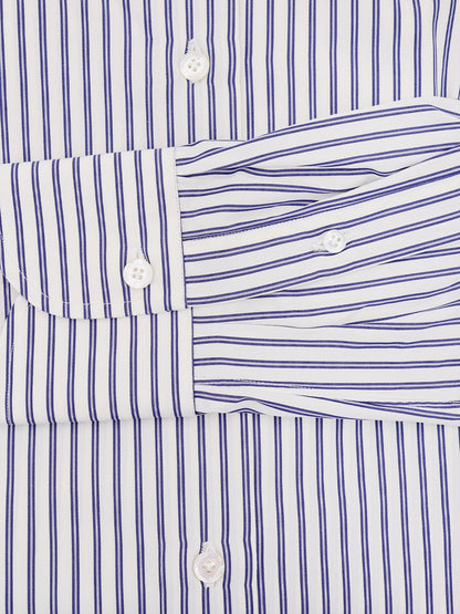 Cotton shirt with striped motif thumbnail