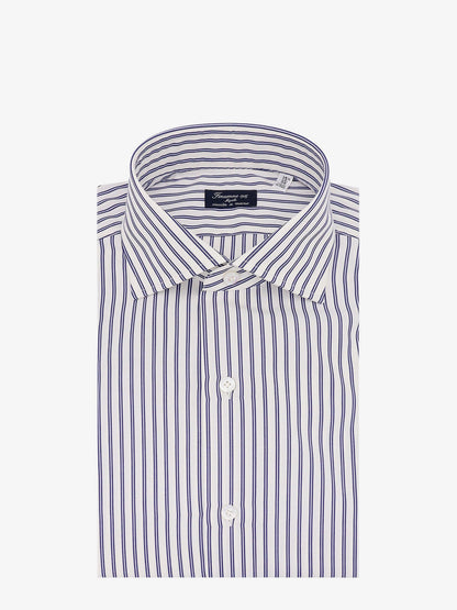Cotton shirt with striped motif thumbnail