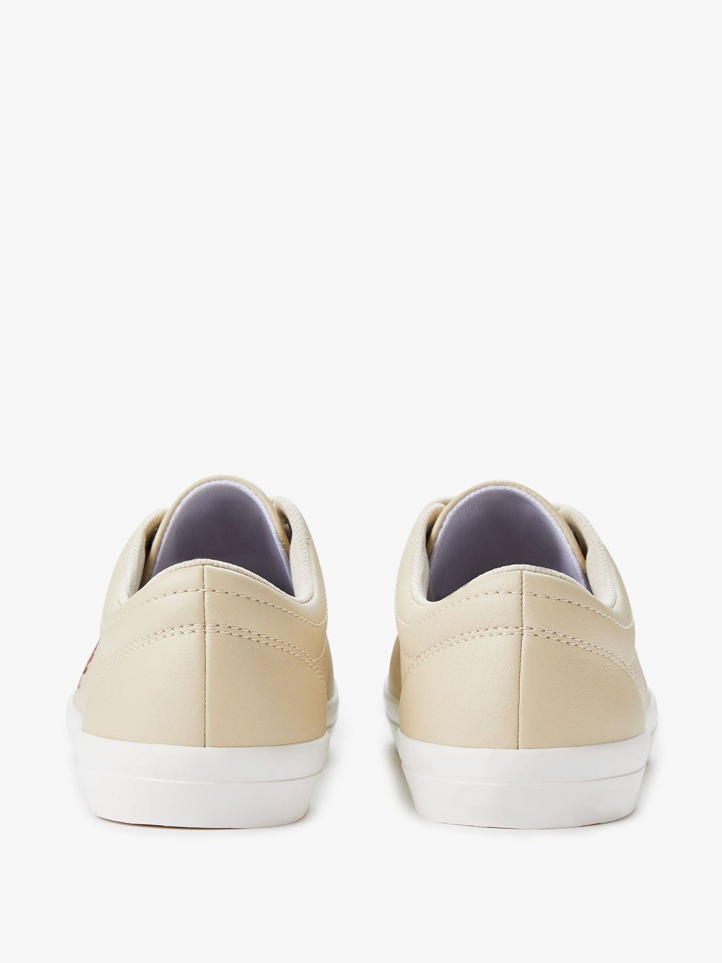 Sneakers in pelle con ricamo logo