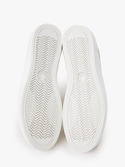 Sneakers in pelle con ricamo logo thumbnail