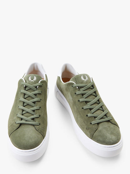Suede sneakers with logo print thumbnail