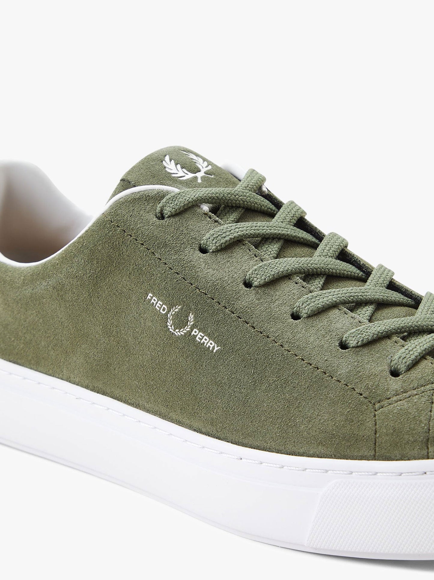 Suede sneakers with logo print