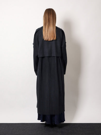 Ribbed knitted coat thumbnail