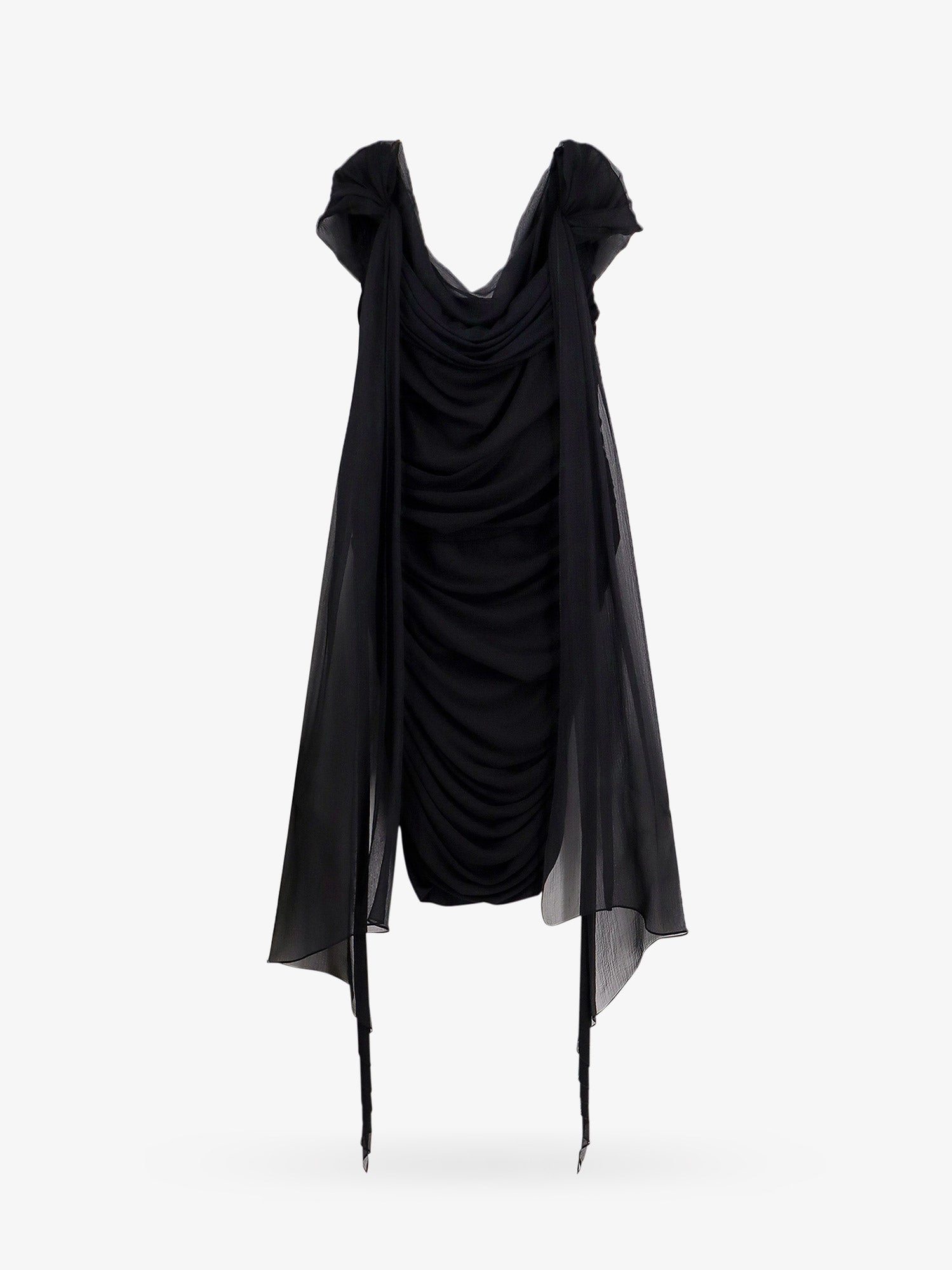 Stretch viscose dress drapery