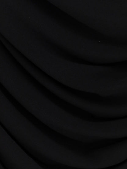 Stretch viscose dress with drapery thumbnail