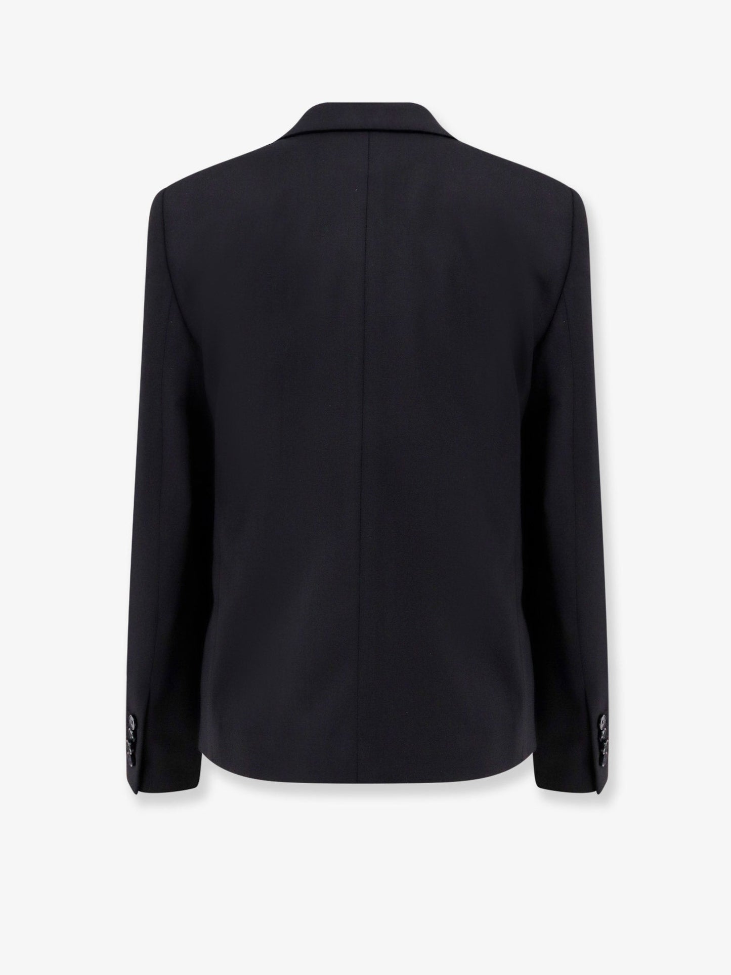 Wool blazer with iconic brooch