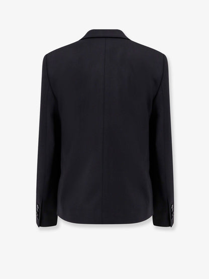 Wool blazer with iconic brooch thumbnail