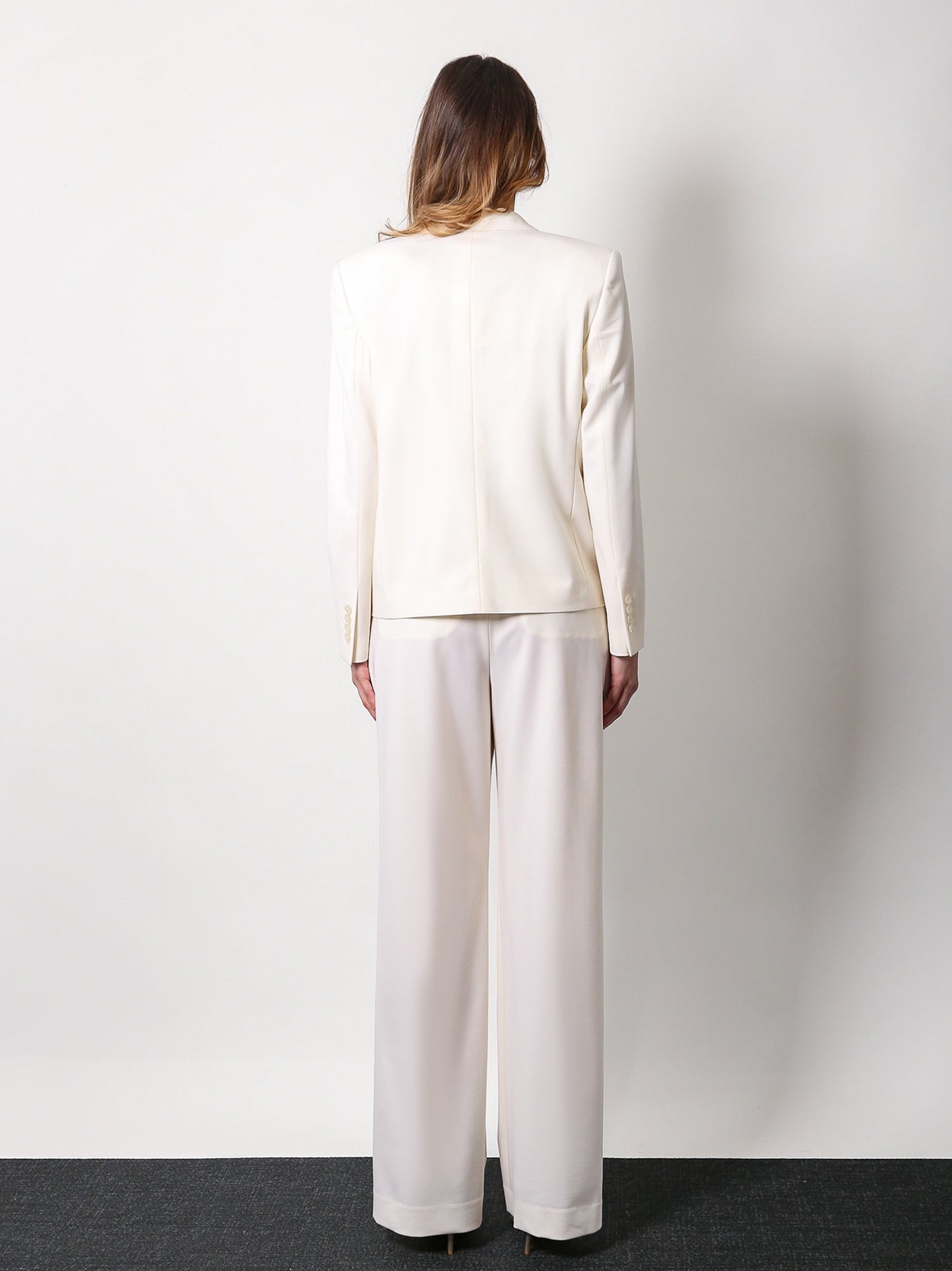 Virgin wool trouser with pinces