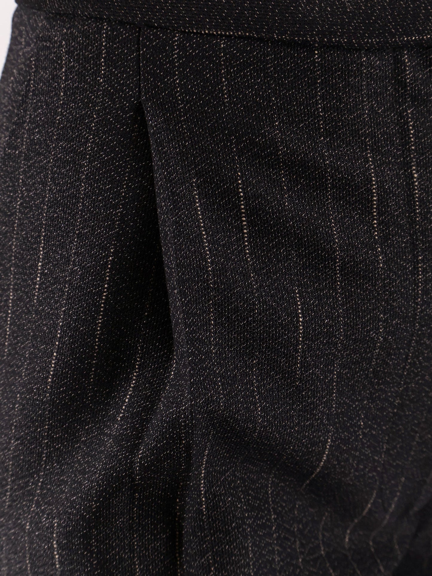 Pinstripe fabric wide trouser