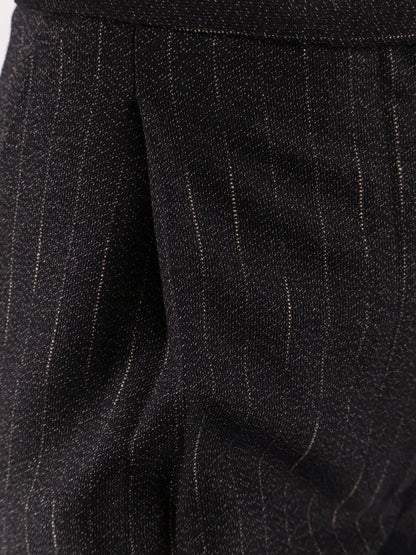 Pinstripe fabric wide trouser thumbnail