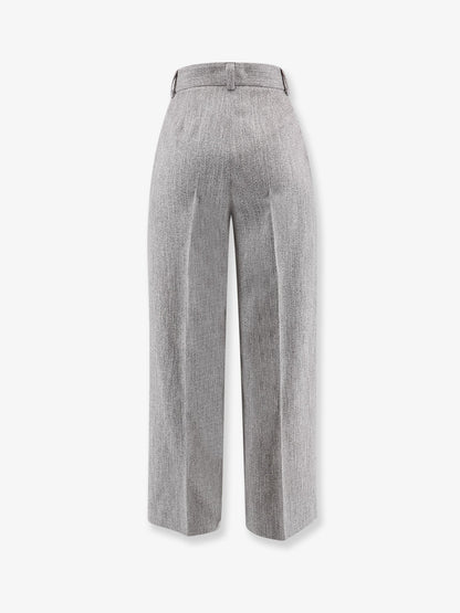 Wide wool blend trouser thumbnail