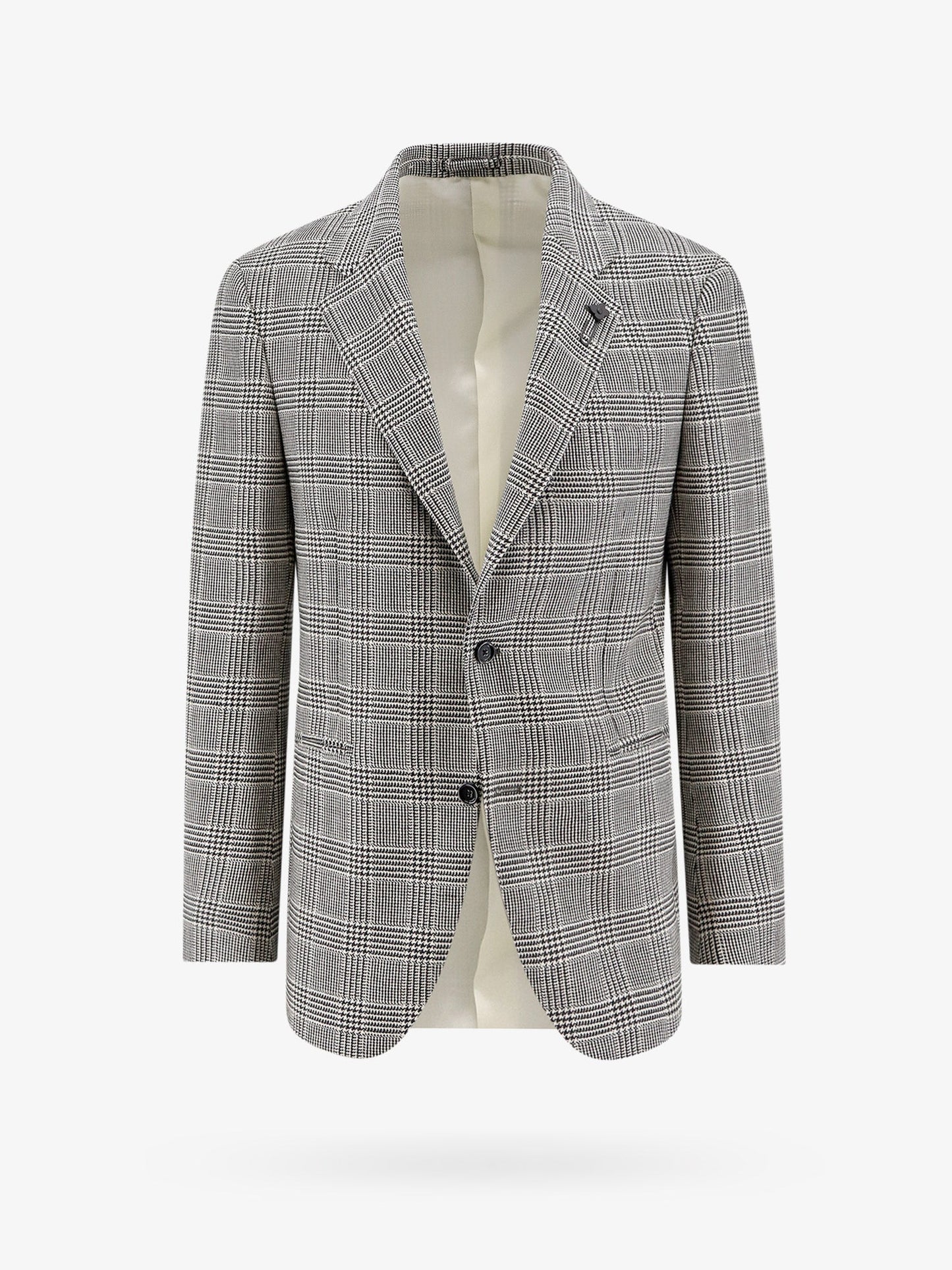 Virgin wool blazer with all-over print