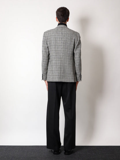 Virgin wool blazer with all-over print thumbnail
