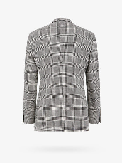 Virgin wool blazer with all-over print thumbnail