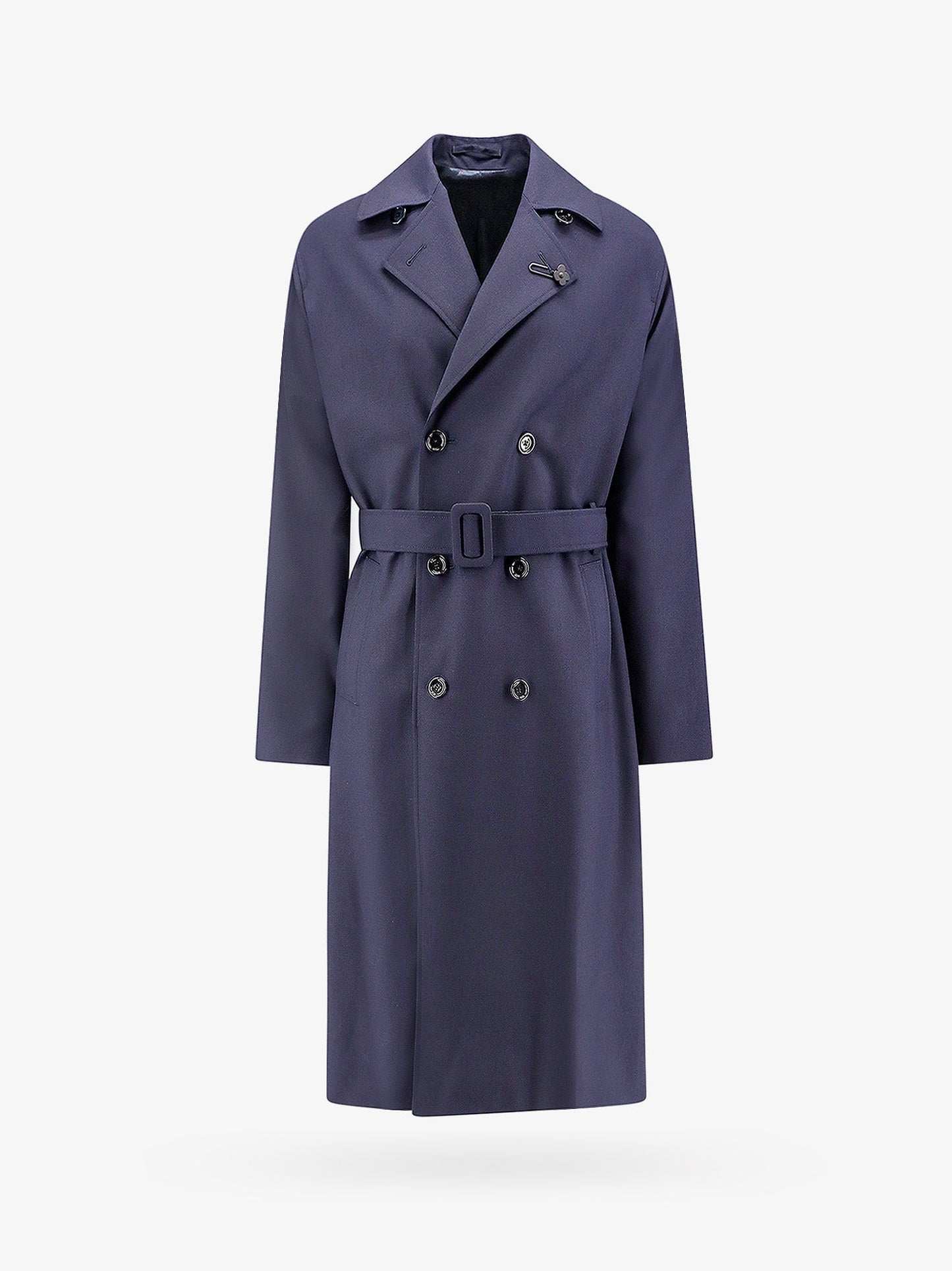 Virgin wool and mohair trench