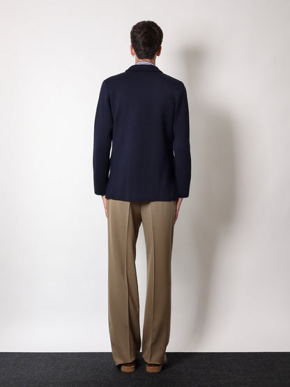 Virgin wool blazer with iconic brooch thumbnail