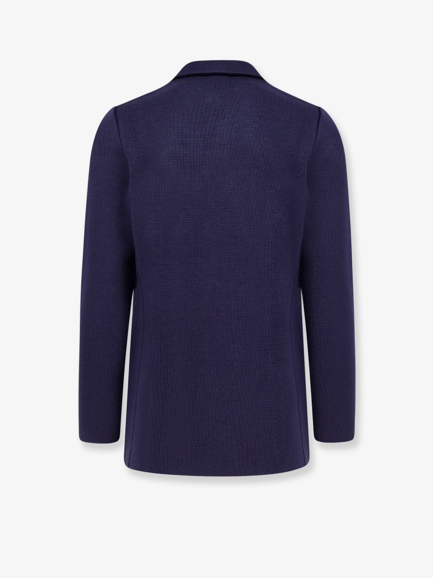 Virgin wool blazer with iconic brooch