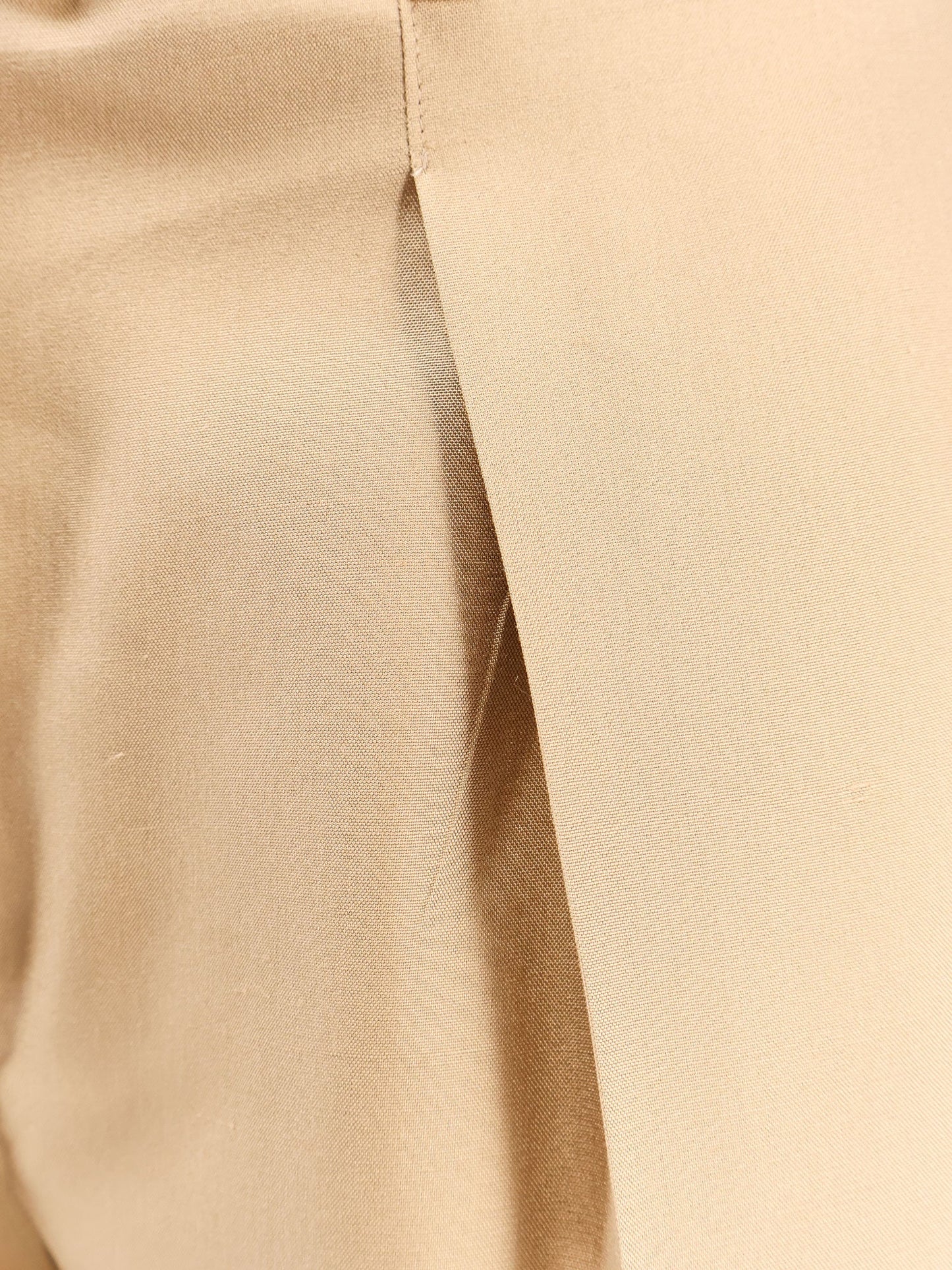 Silk trouser with belt