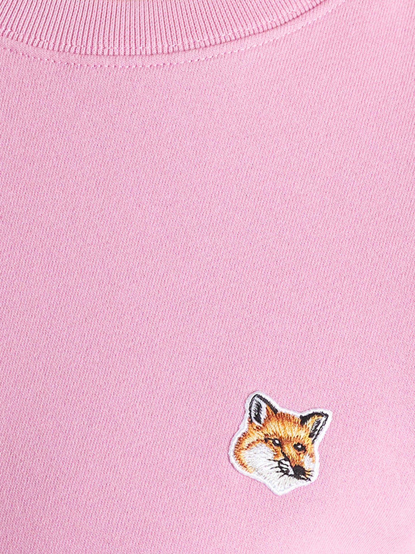 Cotton sweatshirt with iconic embroidered logo on the front