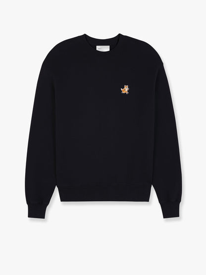Cotton sweatshirt with iconic embroidered logo on the front thumbnail