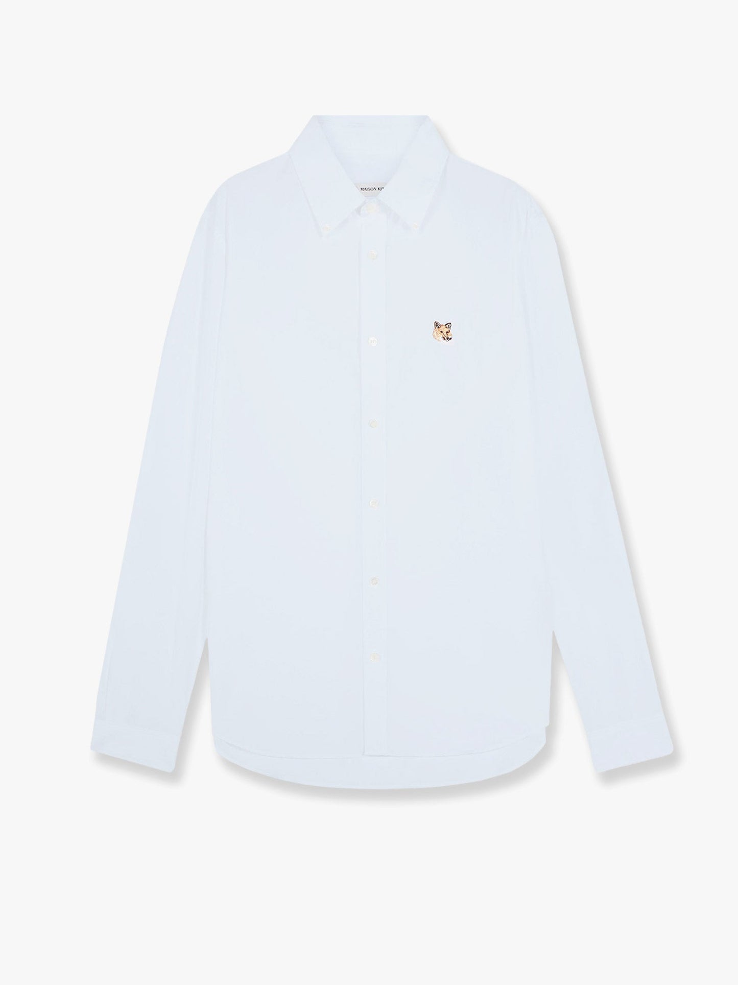 Oxford cotton shirt with embroidered foxy logo