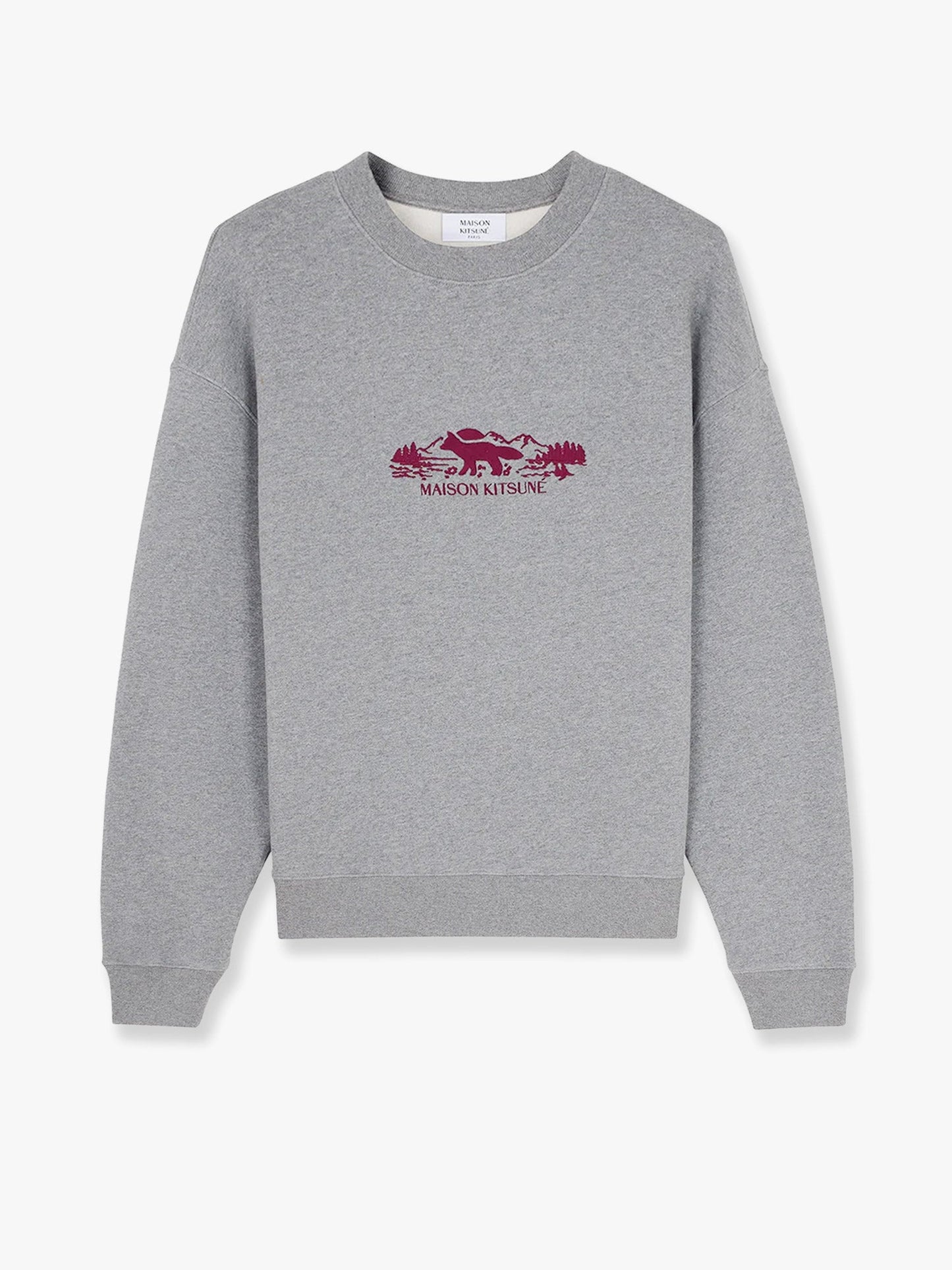 Cotton sweatshirt with embroidered logo on the front