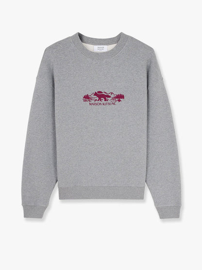 Cotton sweatshirt with embroidered logo on the front thumbnail