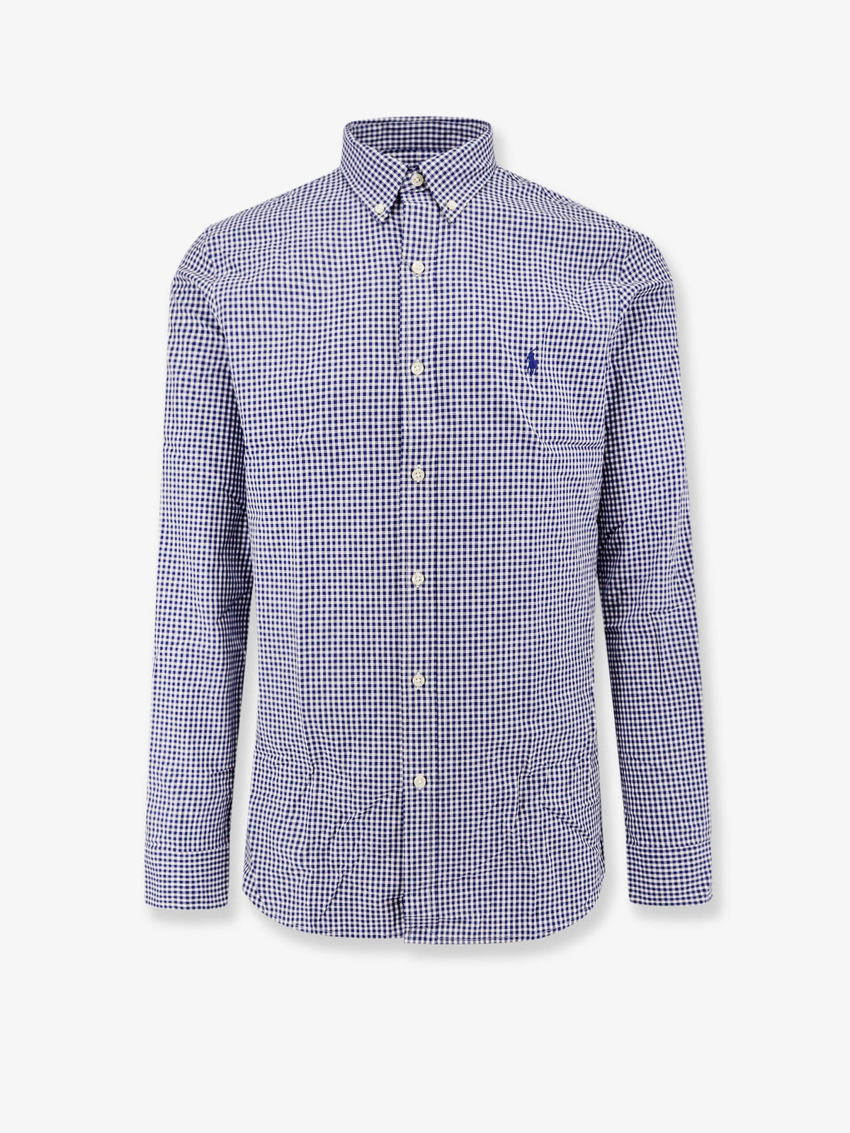 Slim fit buttoned down stretch fabric shirt