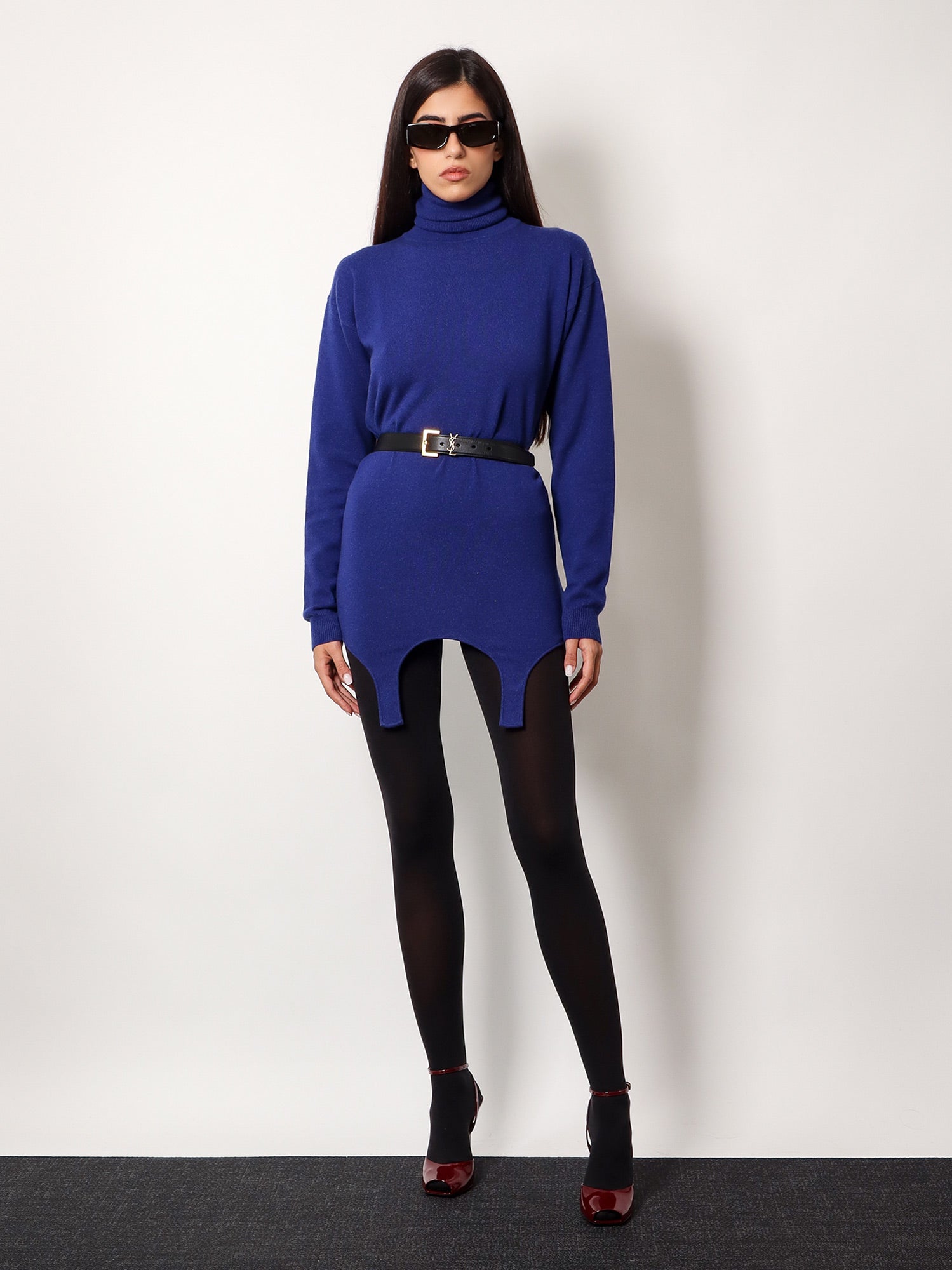 Cashmere sweater with garter detail SAINT LAURENT - Nugnes1920