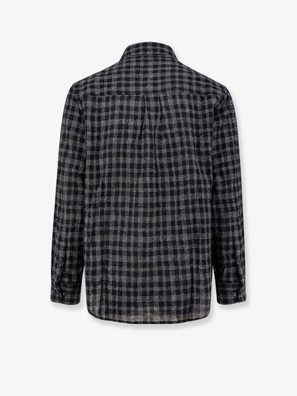 Wool blend shirt with check motif thumbnail