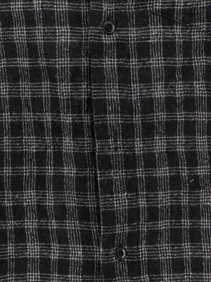 Wool blend shirt with check motif thumbnail